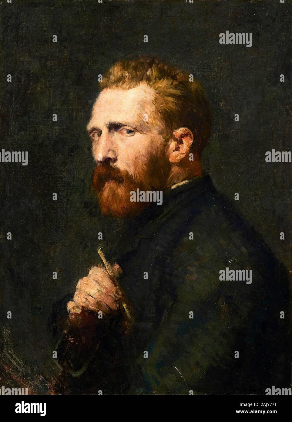 Vincent van Gogh, Porträtgemälde des post-impressionistischen Künstlers von John Peter Russell, 1886 Stockfoto