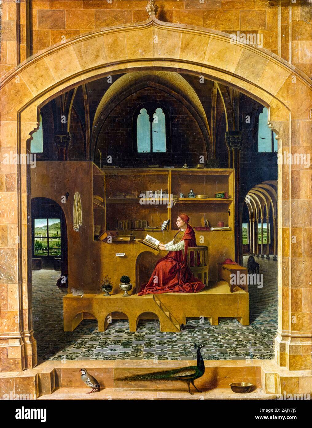 Antonello da Messina, der Malerei, der Hl. Hieronymus in seiner Studie, 1475 Stockfoto