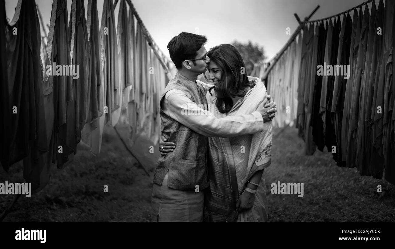 Anzeigen von sangla Valley in Himachal Pradesh Stockfoto