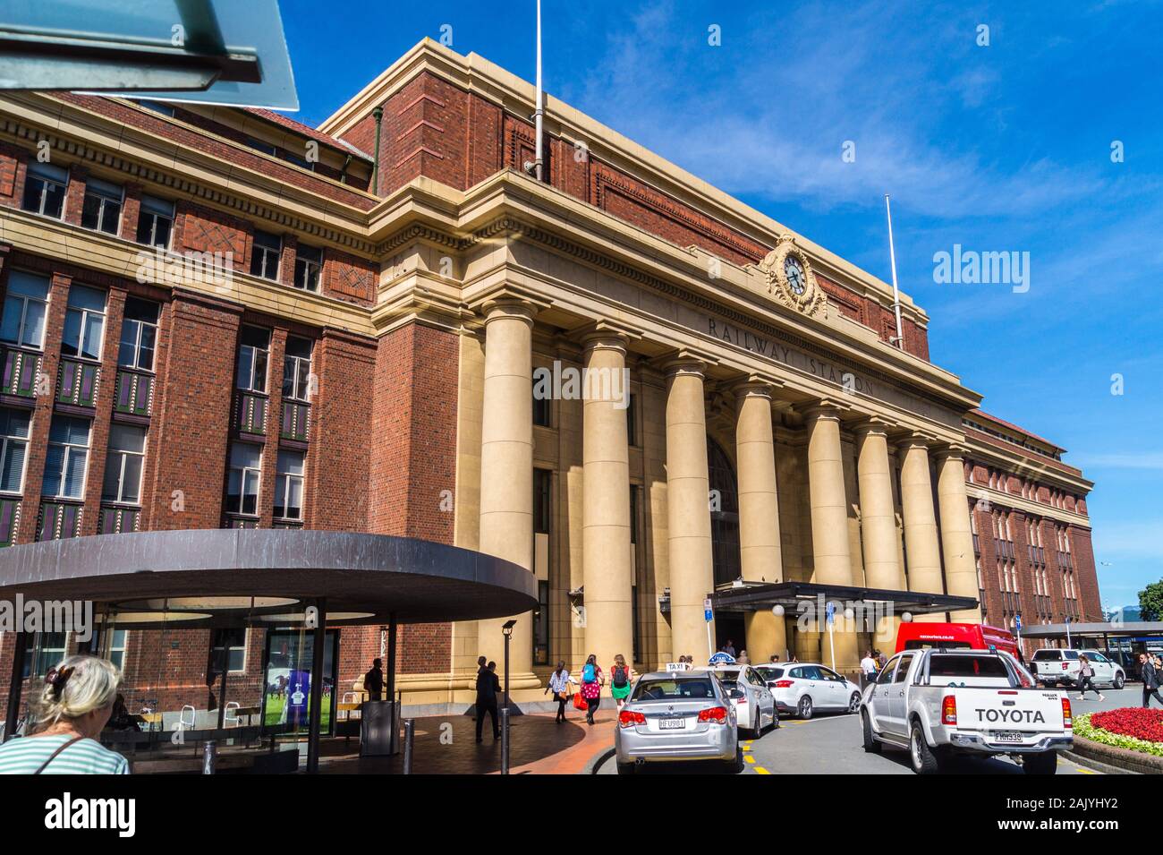 Wellington railway station, 1937, von W. Grau Jung, neo-georgianischen Stil, Wellington, Neuseeland Stockfoto