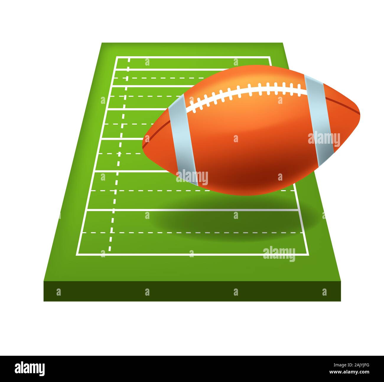 Rugby oder American Football Spiel isoliert Symbol, Sportausrüstung Stock Vektor