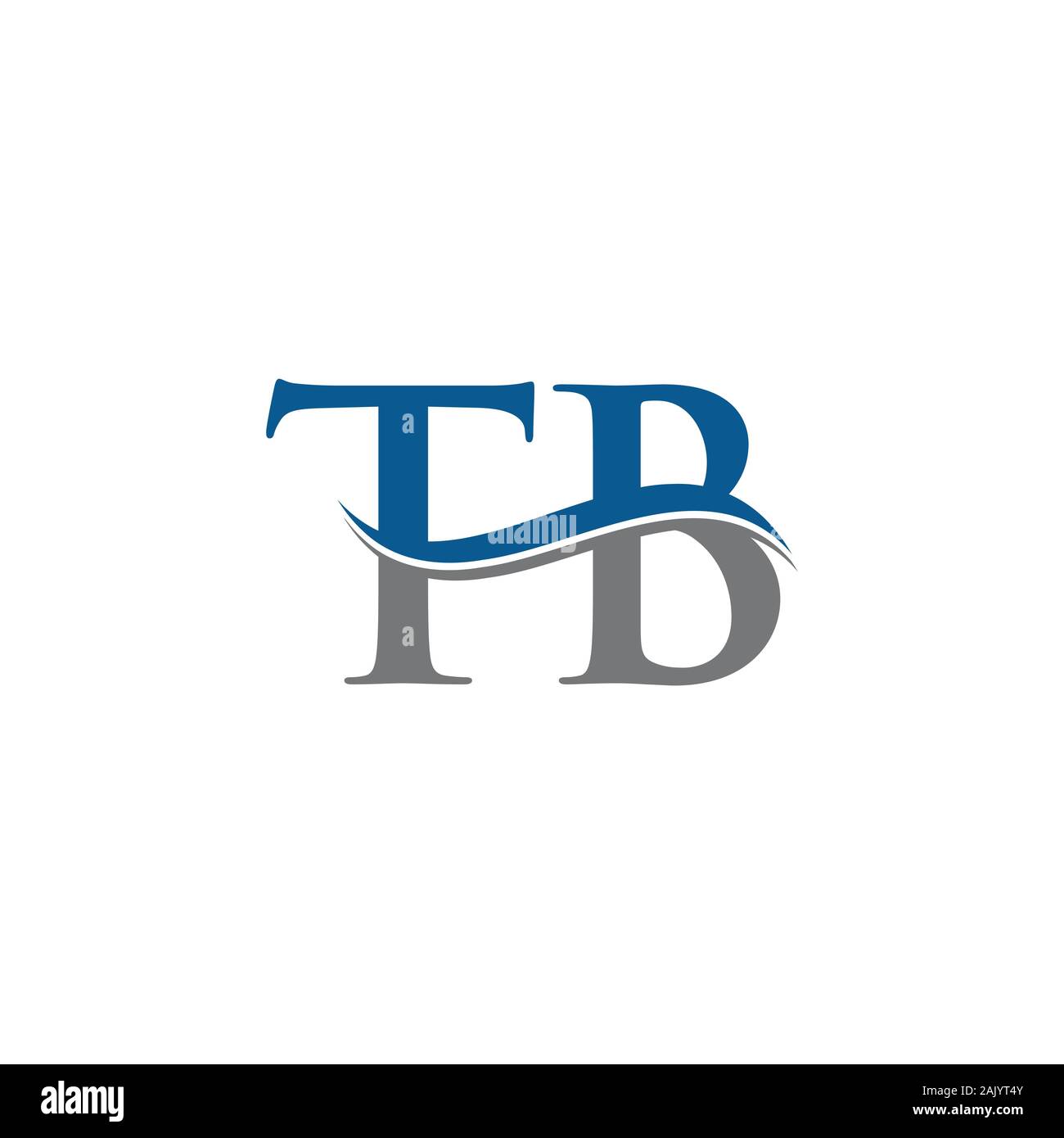 Initial TB Logo Design Vector Template. TB schreiben Logo Design Stock Vektor