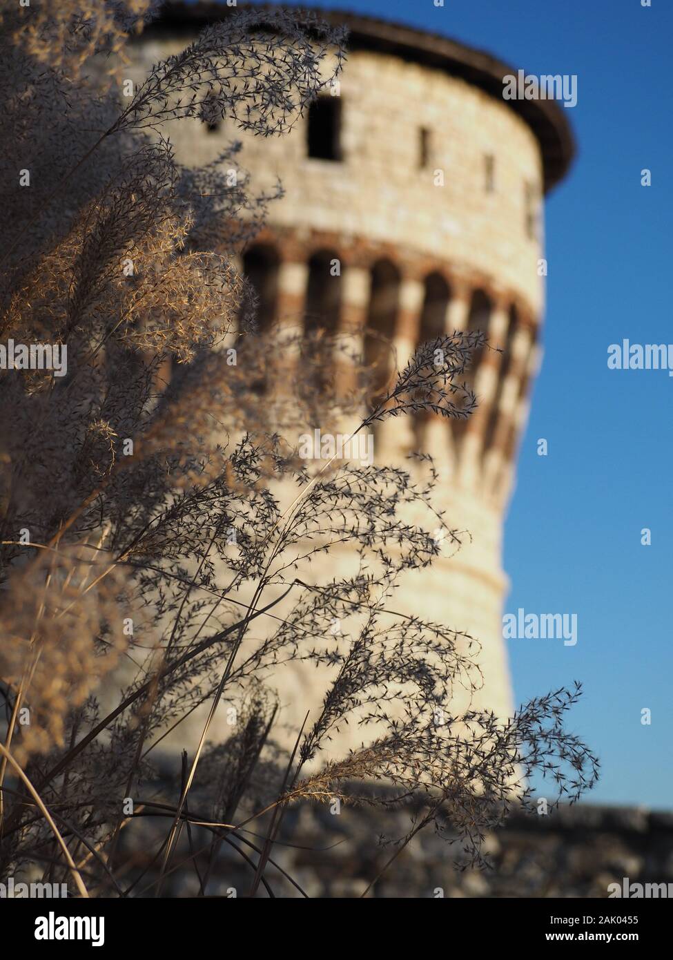 Castello di Brescia - Italien Stockfoto