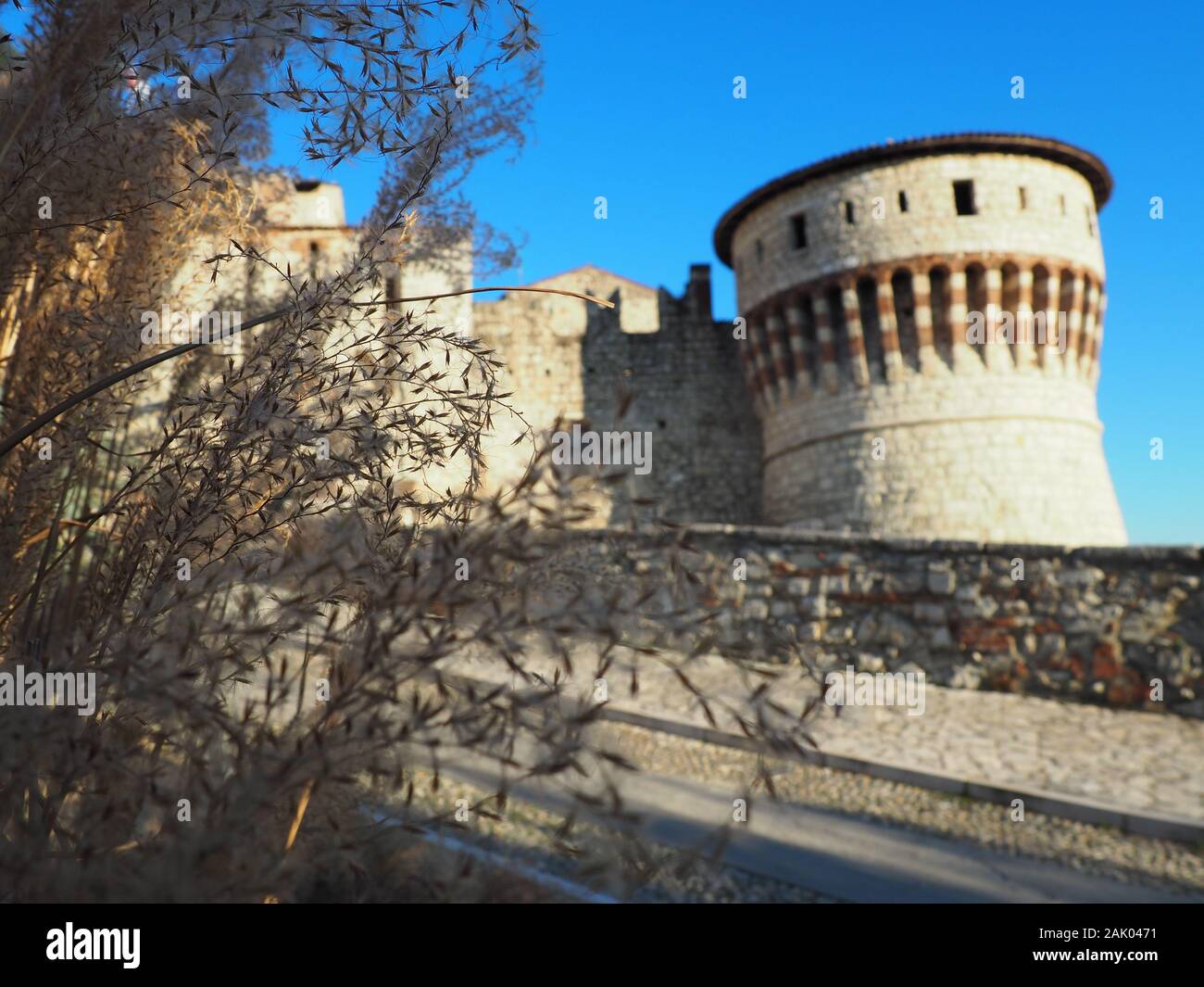 Castello di Brescia - Italien Stockfoto