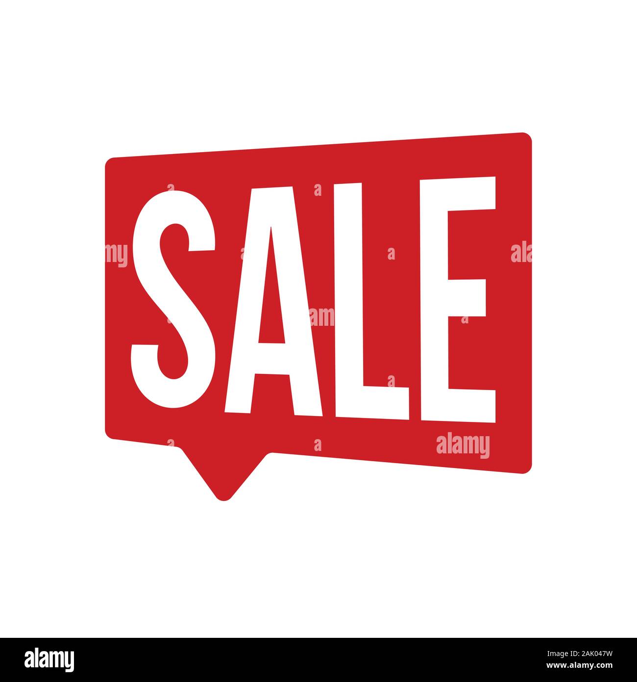 Verkauf label unterzeichnen Förderung rot Stock Vektor