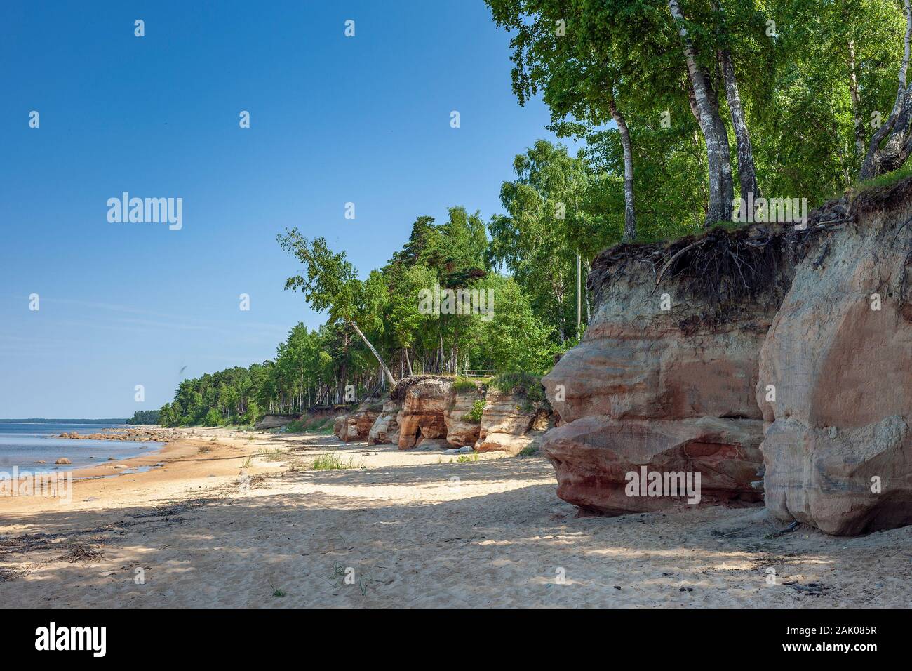 East Coast Golf von Riga, Ostsee. Stockfoto