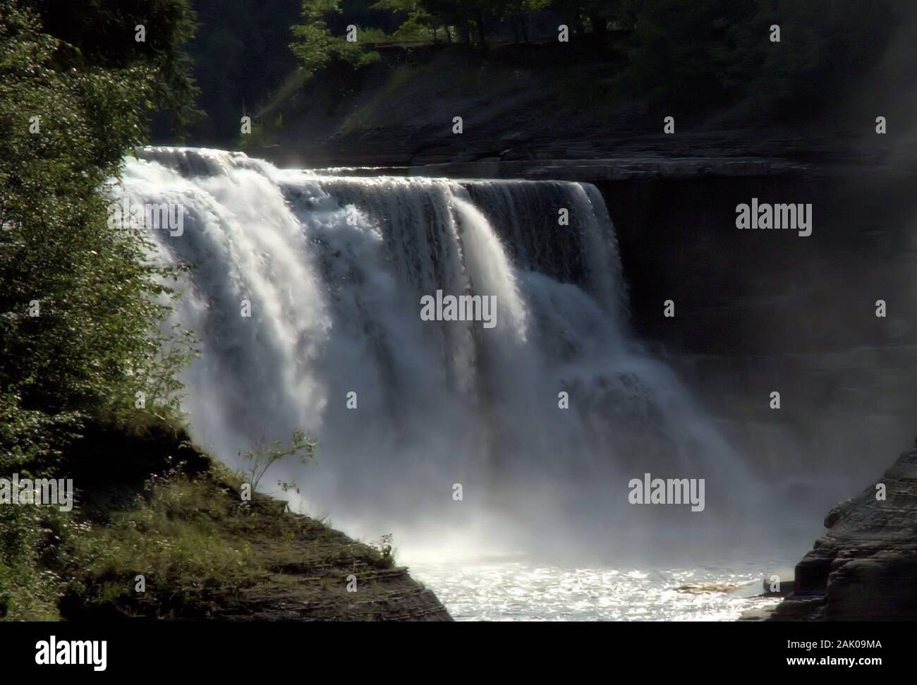 Die Upper Falls am Letchworth State Parl Stockfoto