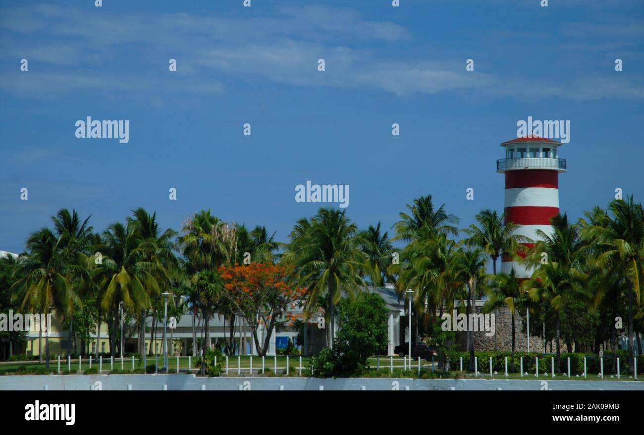 Der Leuchtturm auf Grand Bahama Island Stockfoto