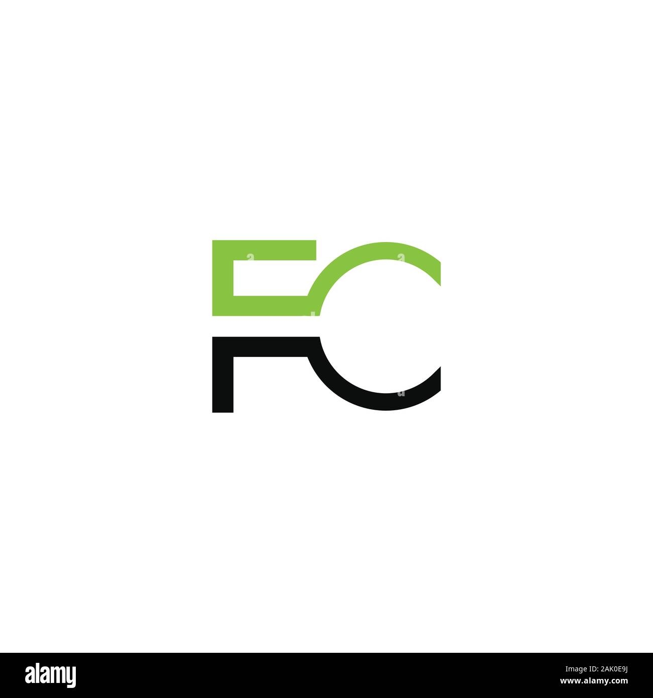 Initial fc oder CF-Logo vektor design Stock Vektor