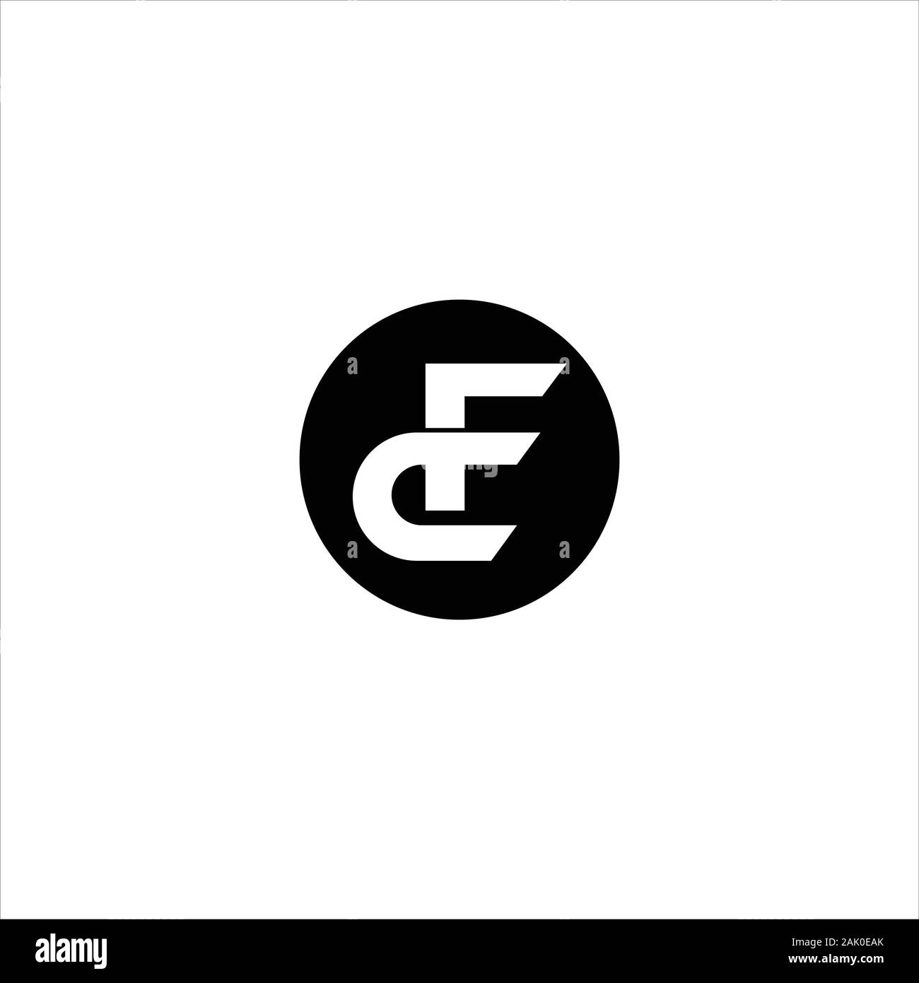 Initial fc oder CF-Logo vektor design Stock Vektor