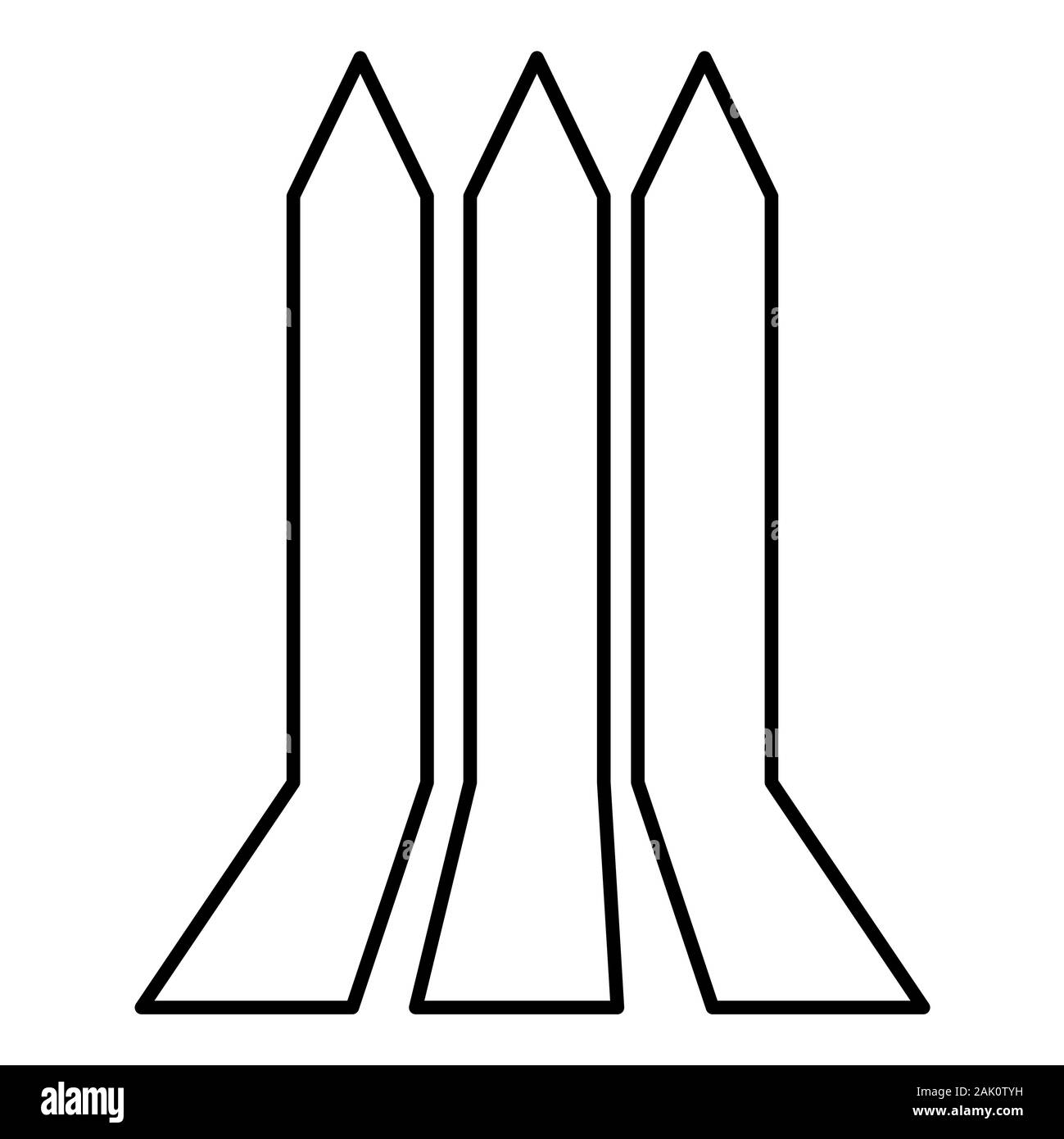 Bis Pfeile Umrisse symbol Vektor-illustration isoliert auf einem weißen Hintergrund. flachbild Vektor einfache Element Abbildung Konzept. können für im Web verwendet werden, mobil Stock Vektor
