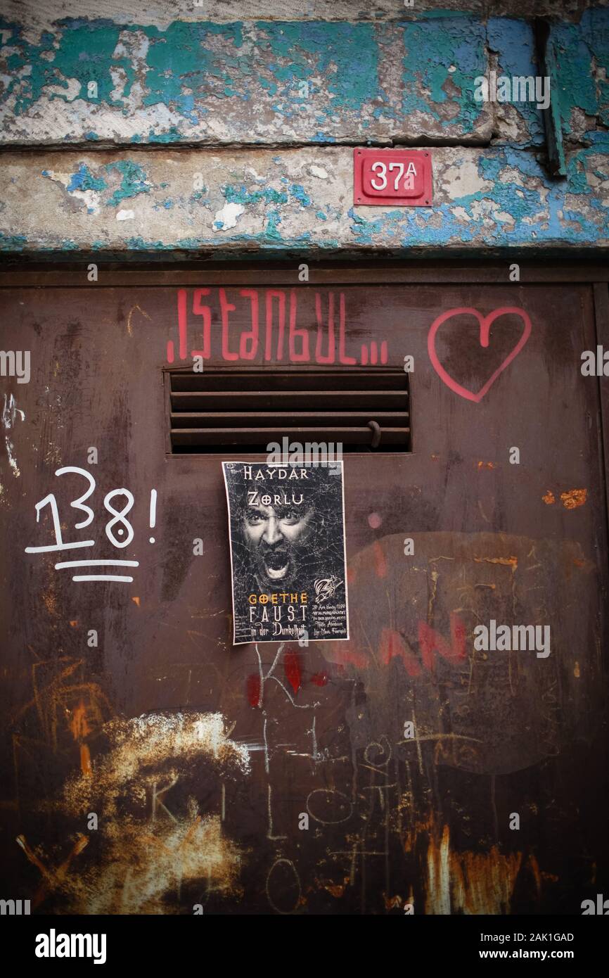 Grafty Graffiti in Istanbul türkei Reisen Stockfoto