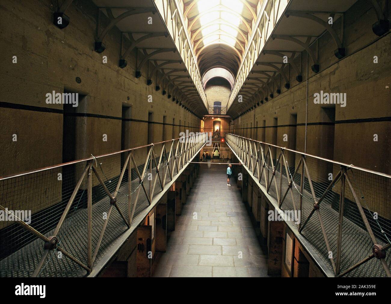 Innenansicht der ehemaligen Gefängnis, das Old Melbourne Gaol in Melbourne, die Hauptstadt des australischen Staat Victoria, Australien. (Undatiertes Foto) Stockfoto