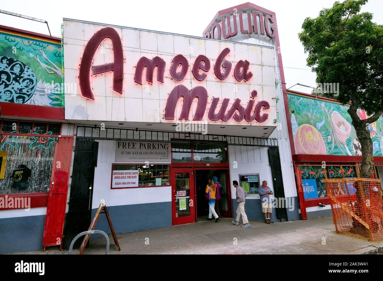 Amöbe Musik, Plattenladen im Stadtteil Haight-Ashbury, San Francisco, Kalifornien, USA Stockfoto