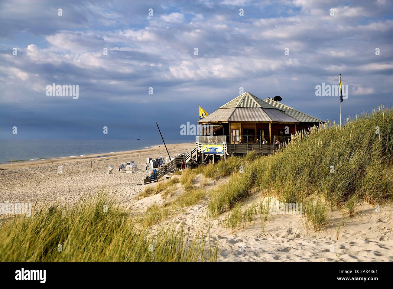 Strandrestaurant "La Grande Plage" in Kampen, Sylt, Nordfriesland, Schleswig-Holstein, Deutschland | Verwendung weltweit Stockfoto