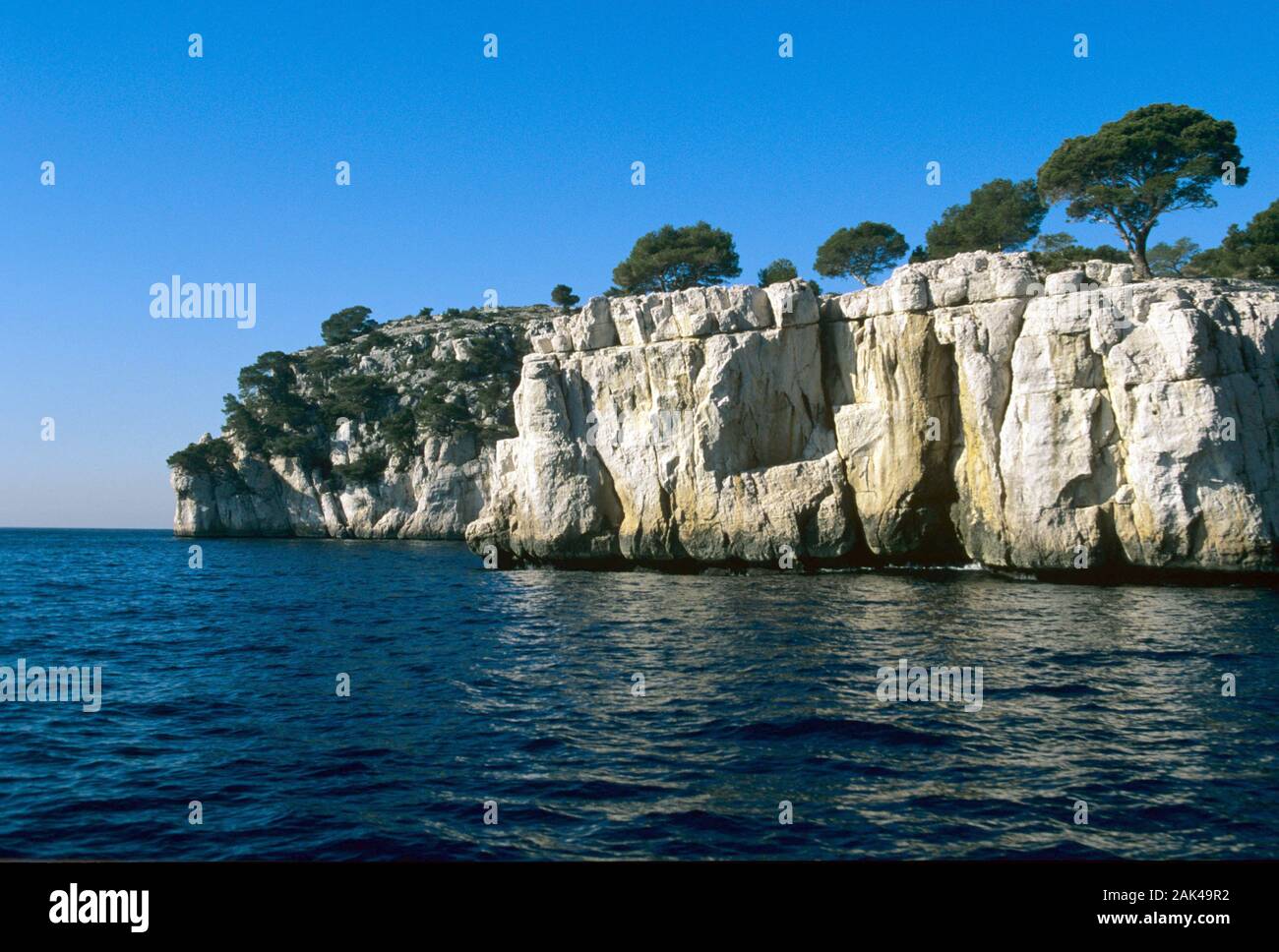 Frankreich: Provence - mit Blick auf das Massif des Calanques | Verwendung weltweit Stockfoto