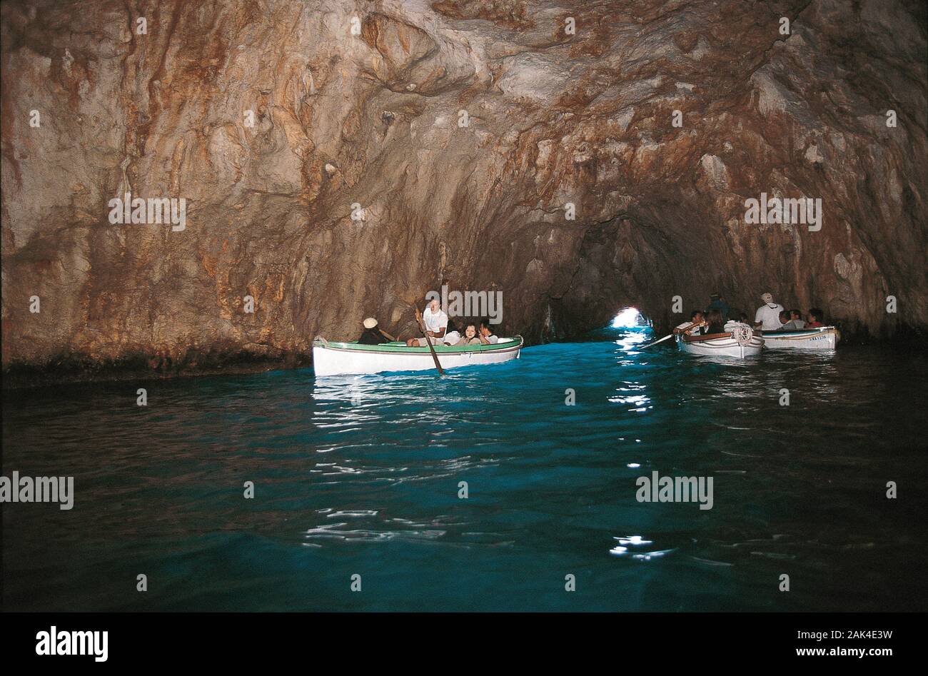 Blaue Grotte auf Capri, Italien | Verwendung weltweit Stockfoto