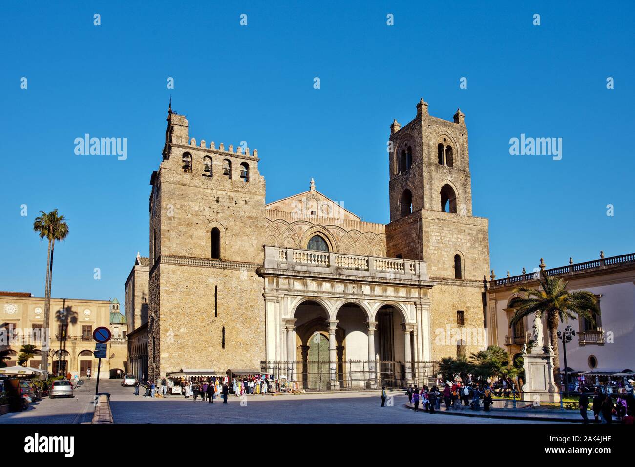 Monreale: Kathedrale Santa Maria Nuova, Palermo, Sizilen, Italienisch | Verwendung weltweit Stockfoto