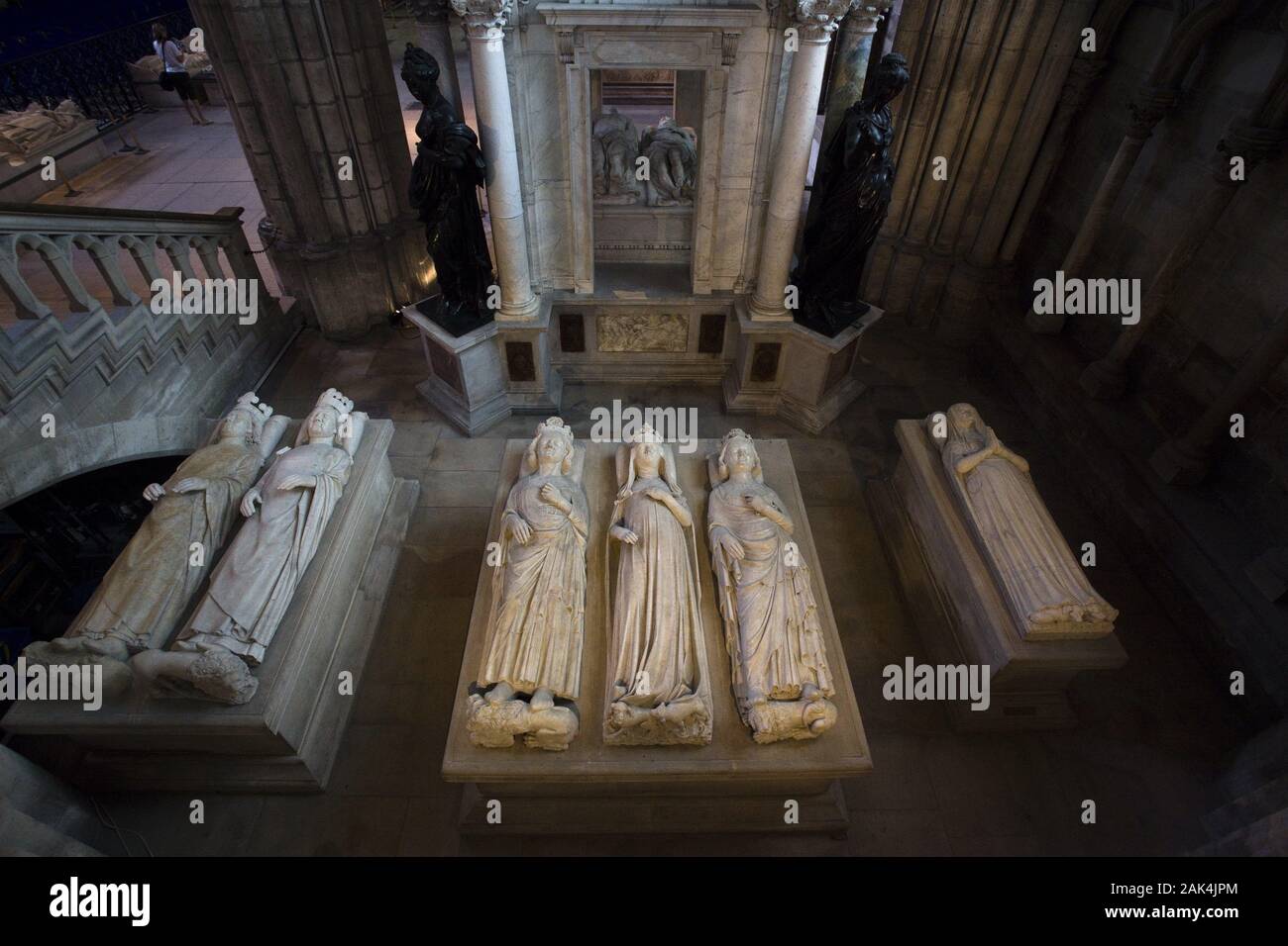 Grablege der französischen Könige in der Basilika St-Denis, Paris, Frankreich | Verwendung weltweit Stockfoto