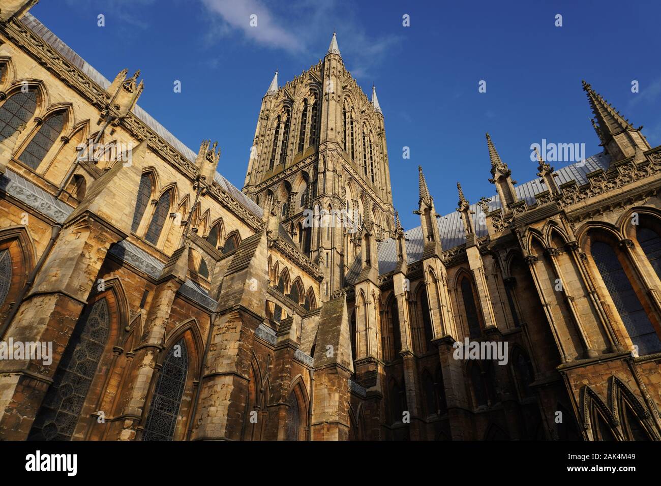 Kathedrale von Lincoln Stockfoto