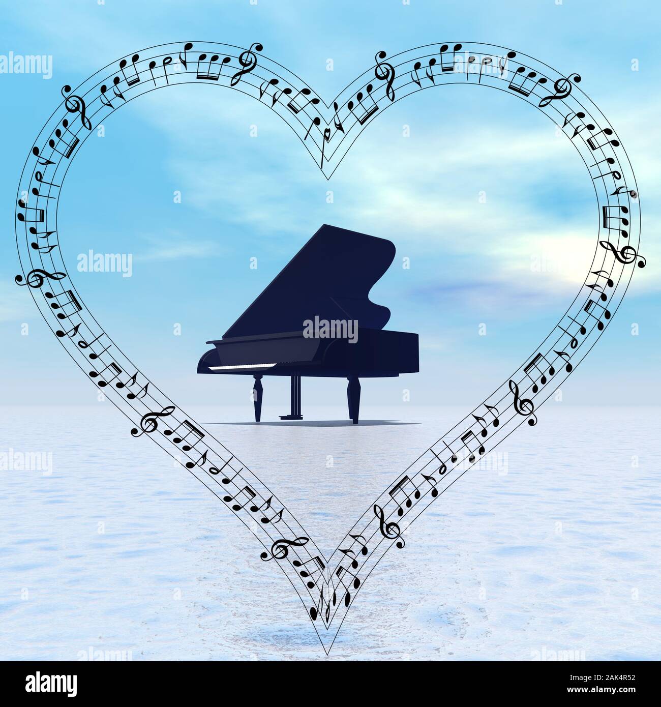 Musiknoten Herz Stockfotos Und Bilder Kaufen Alamy