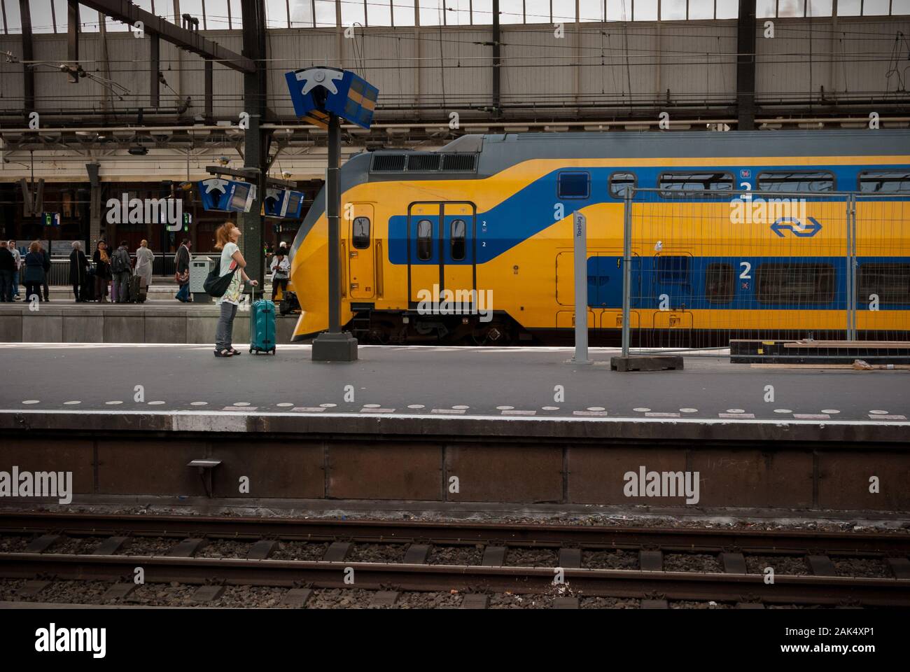 Bahnhof in Amsterdam Stockfoto