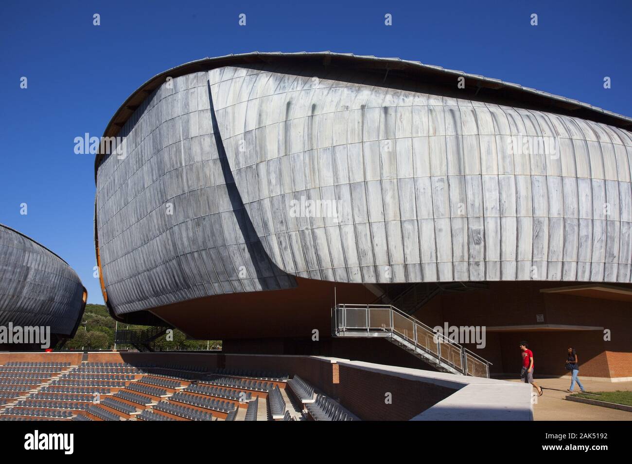 Stadtteil Parioli:'Auditorium Parco della Musica", Konzert Hallen des Architekten Renzo Piano an der Via Flaminia, Rom | Verwendung weltweit Stockfoto