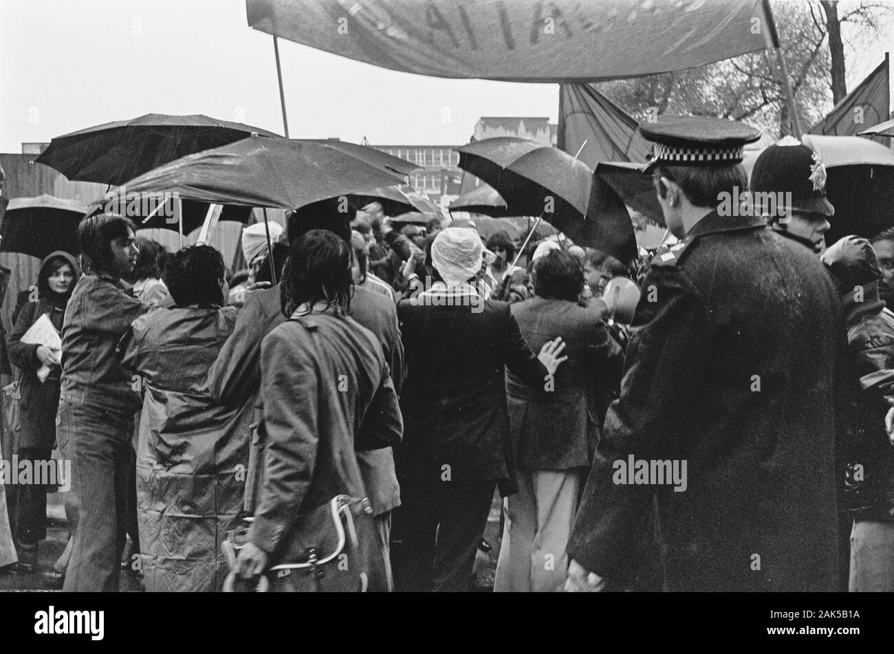 Altab Ali Demonstration Mai 1978 Stockfoto