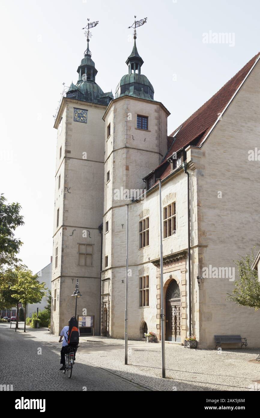 Steinfurt: Frueher "Hohe Schule", heute Musikschule und VHS der Stadt Steinfurt, Münsterland | Verwendung weltweit Stockfoto