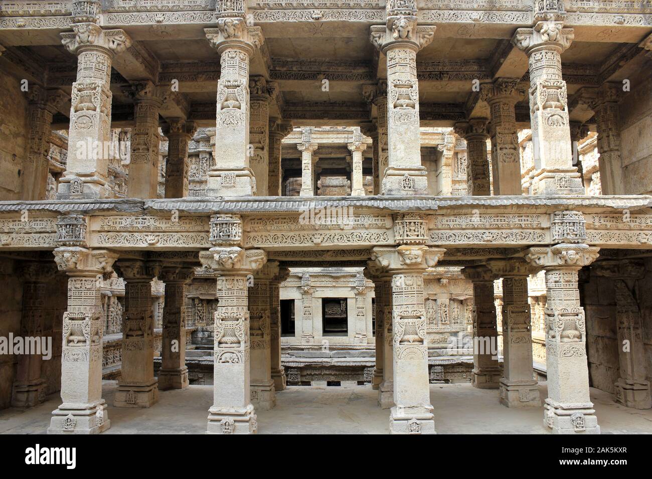 Rani Ki Vav Stepwell, Patan, Gujarat, Indien Stockfoto Rani Ki Vav Stepwell, Patan, Gujarat, Indien Stockfoto