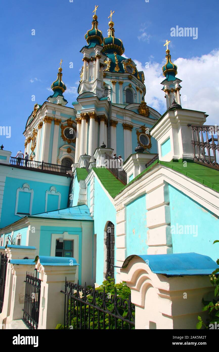 St Andrew's Church in Kiew, Ukraine Stockfoto