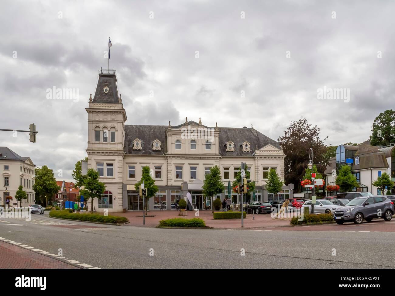 Eindruck einer Stadt Jever, die in Ostfriesland im Norden Deutschlands befindet. Stockfoto