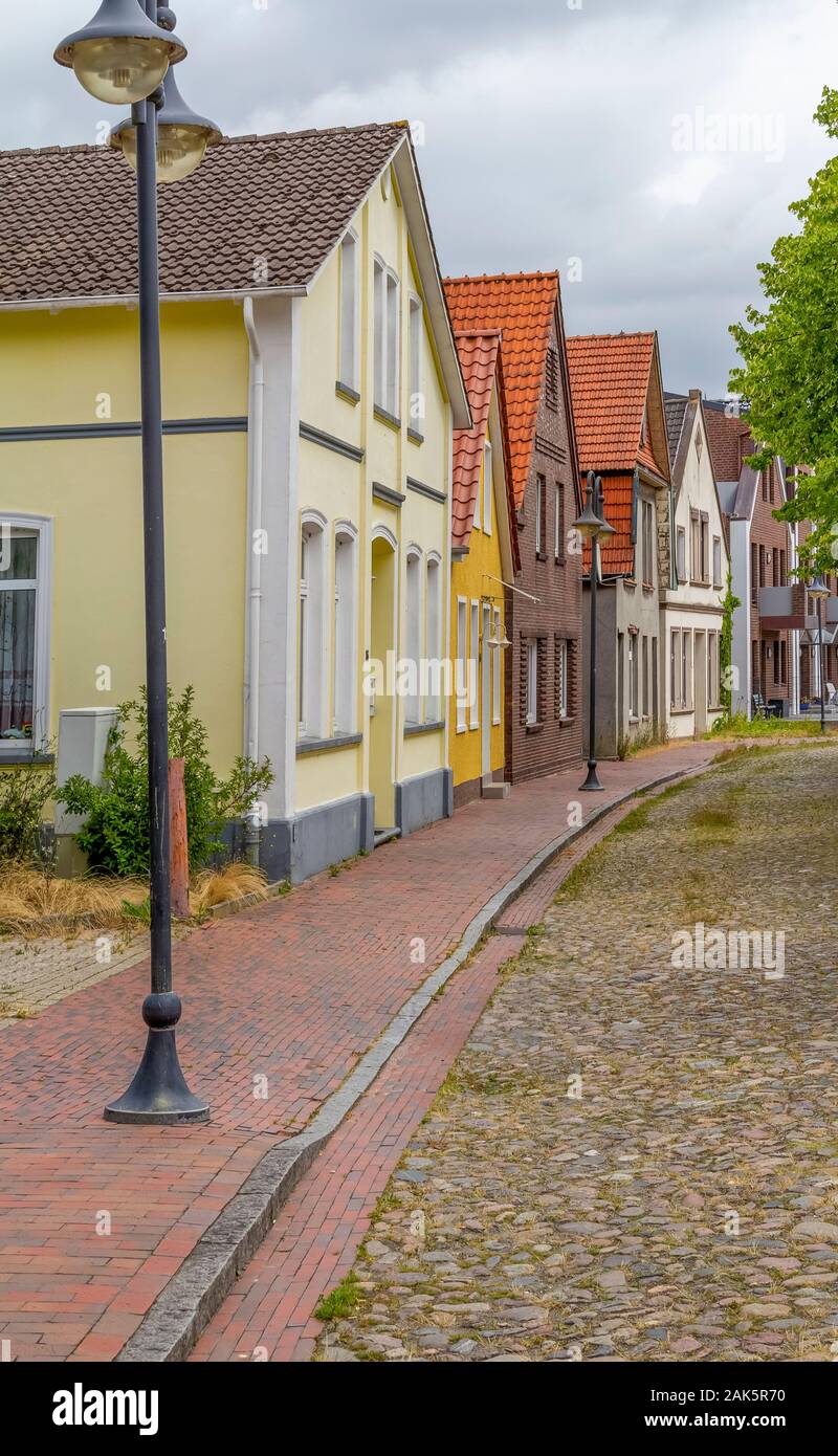 Eindruck einer Stadt Jever, die in Ostfriesland im Norden Deutschlands befindet. Stockfoto
