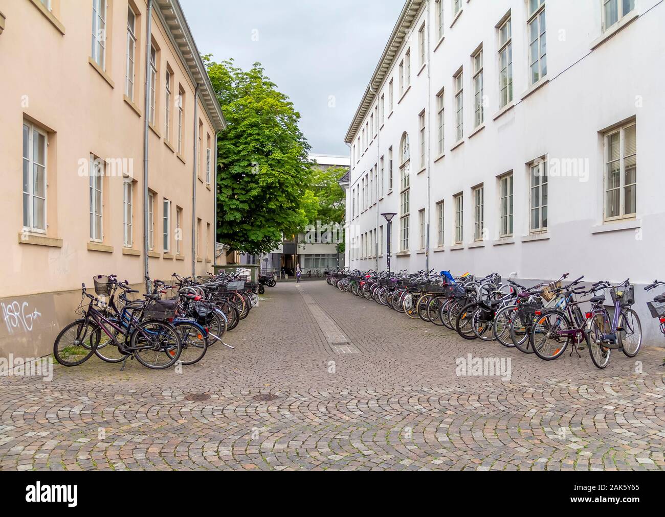 Blick auf die Stadt Oldenburg, eine unabhängige Stadt in Niedersachsen, Deutschland Stockfoto