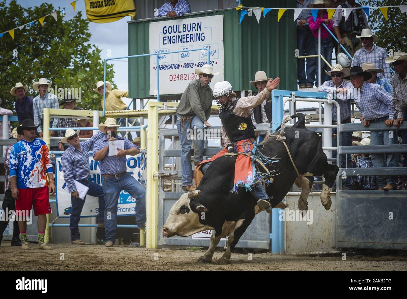 New South Wales: Rodeo in Goulburn, Australien Osten | Verwendung weltweit Stockfoto