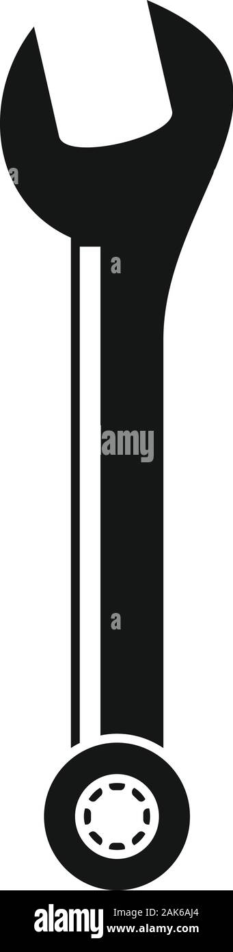 Hand Schraubenschlüsselsymbol. Einfache Abbildung von Hand gegenhalten Vektor Symbol für Web Design auf weißem Hintergrund Stock Vektor