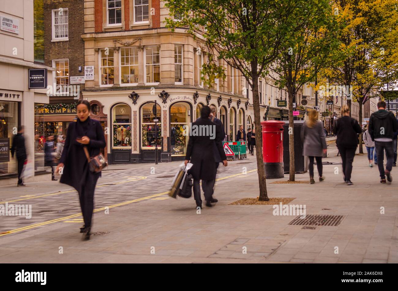 Jermyn Street in St James, Londons West End Stockfoto