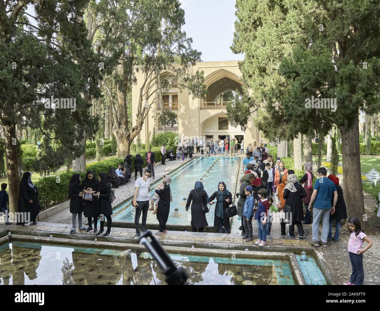 Provinz Isfahan und Kashan Fontaenen, Wasserbecken und Wasserlaeufe im