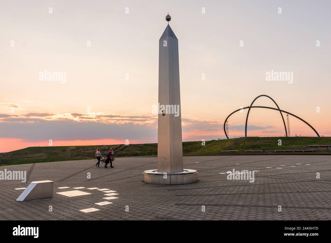 Herten: Halde Hoheward, Sonnenuhr und Horizont-Observatorium, Sonnenuhr | Verwendung weltweit Stockfoto