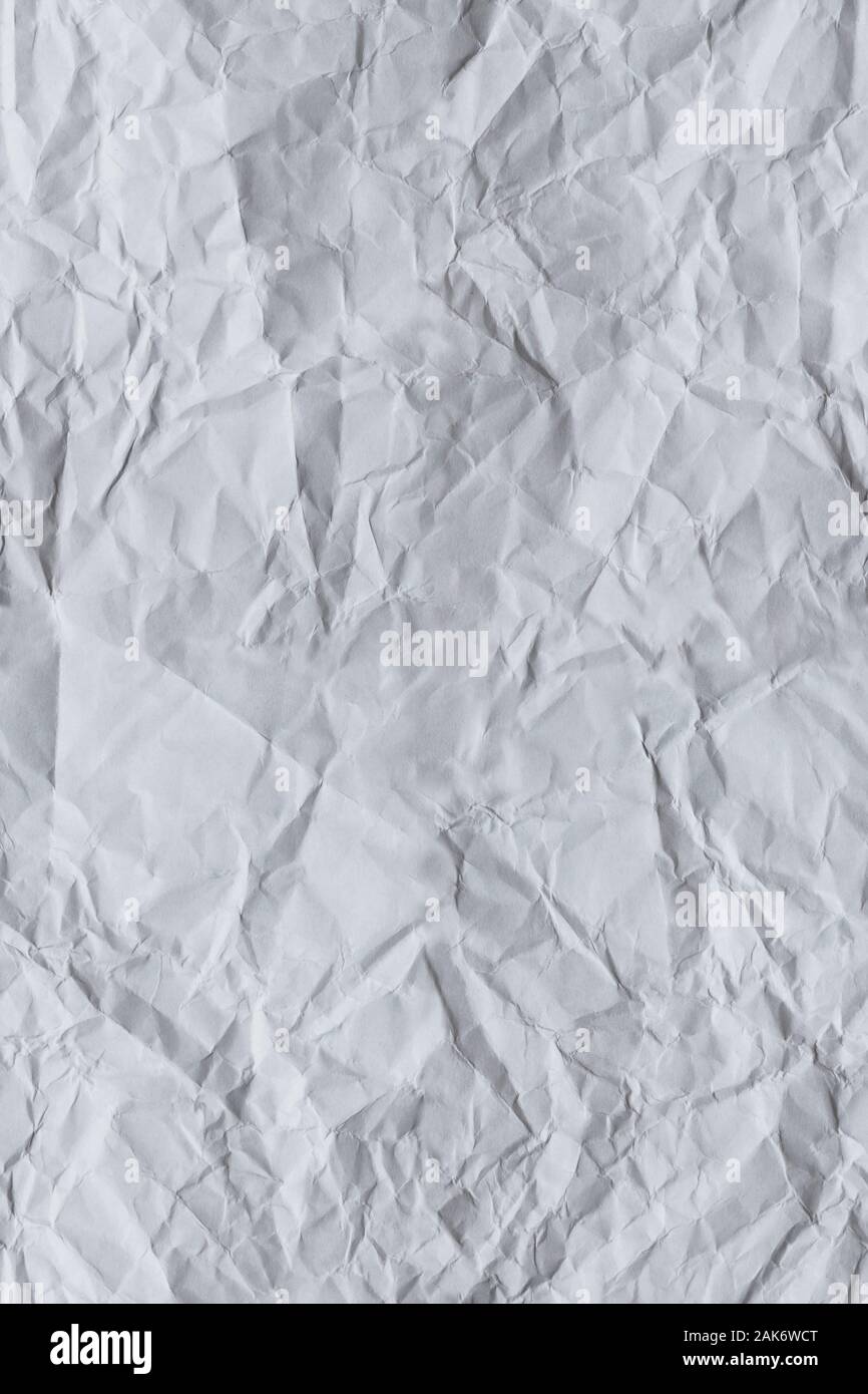 Blatt zerknittertes Papier - Nahtlose wiederholbare Textur Hintergrund Stockfoto