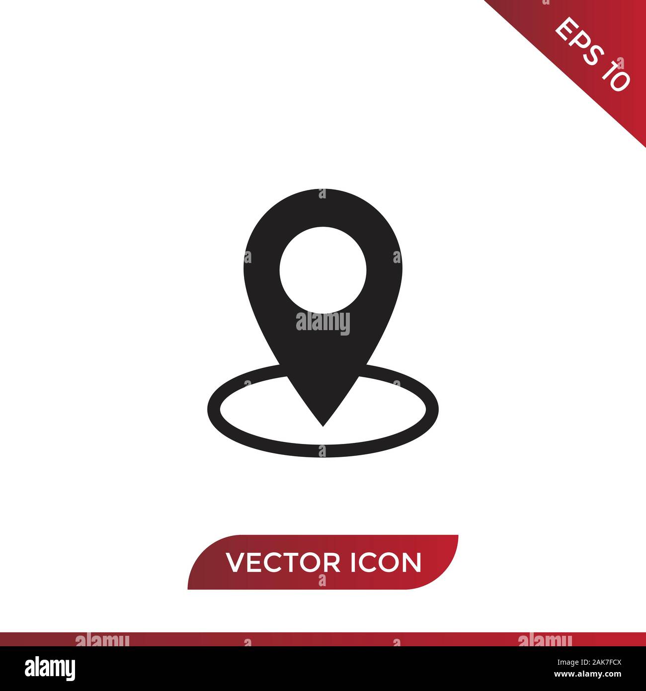 Lage vektor Symbol im modernen Stil für Website und mobile App Stock Vektor