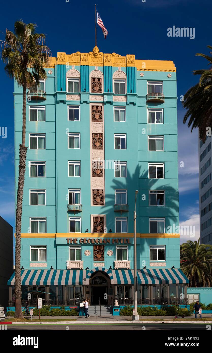 Georgian Hotel, Venedig, Los Angeles, Kalifornien. USA Stockfoto