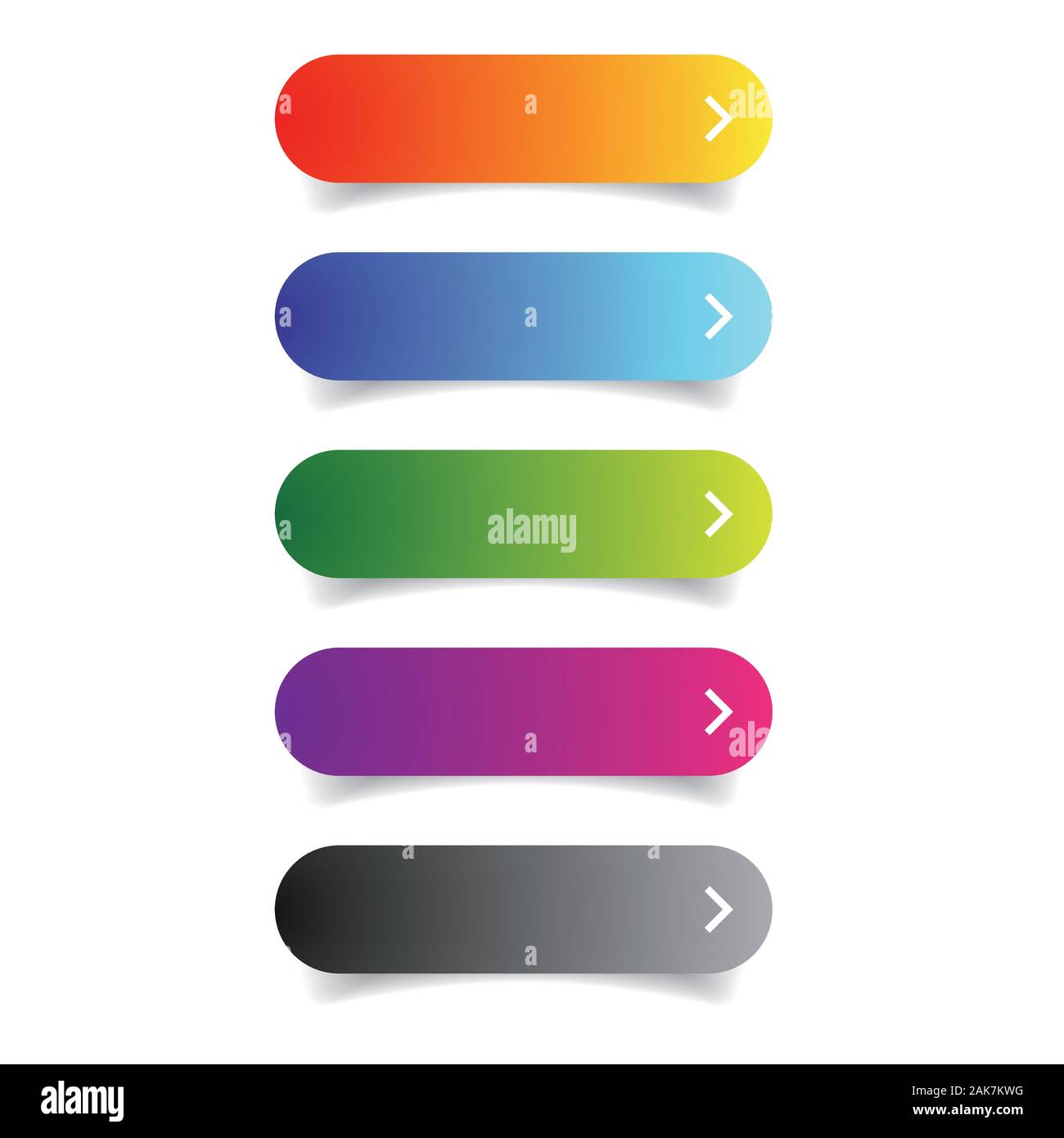 Blank web Button Set - Aufruf zum Handeln Stock Vektor