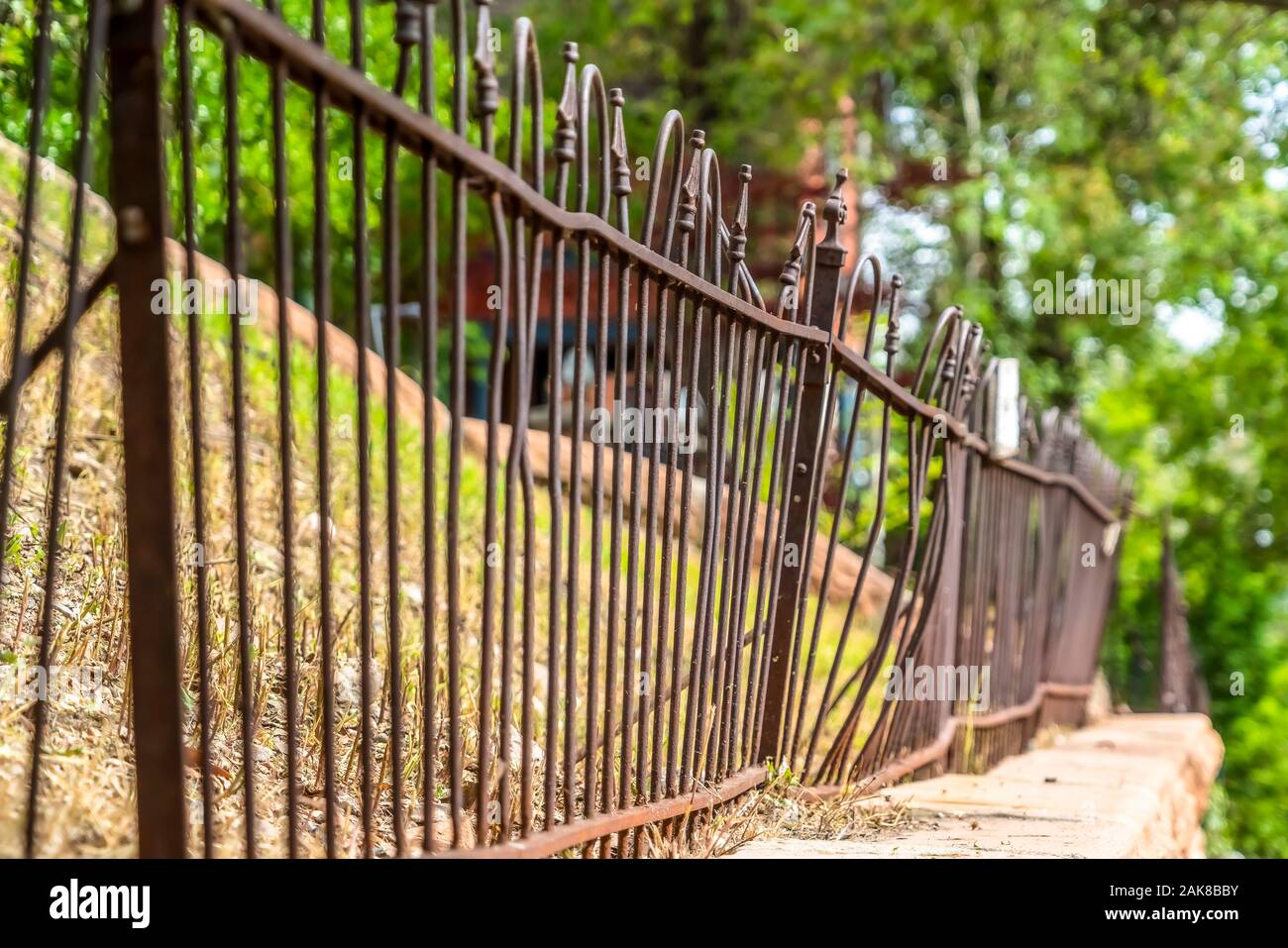 Close Up Rostigen Zaun Stockfotos Und Bilder Kaufen Alamy