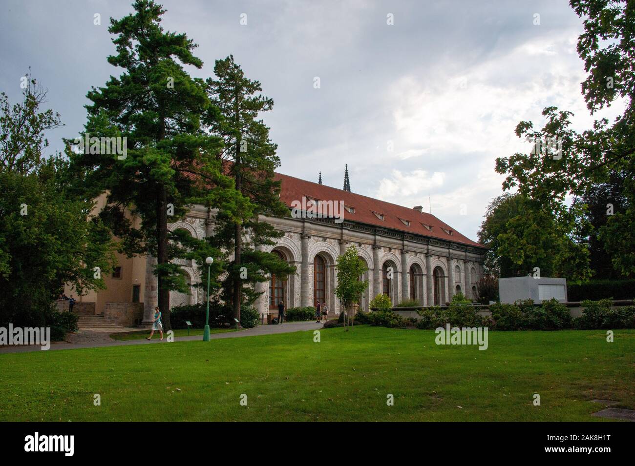 Ball Spiel Halle im Königlichen Garten, Prager Burg Stockfoto