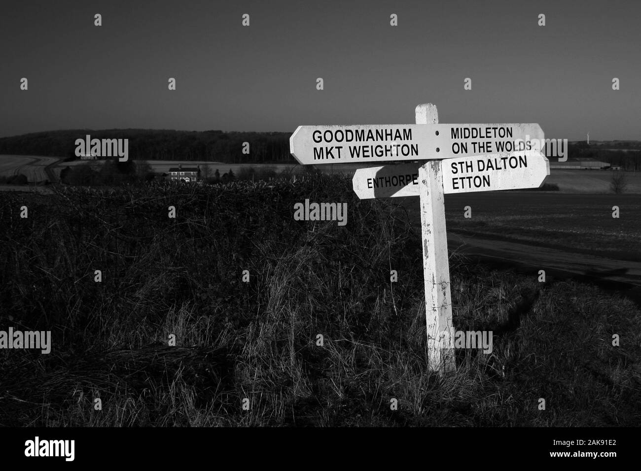 Yorkshire Wolds Stockfoto