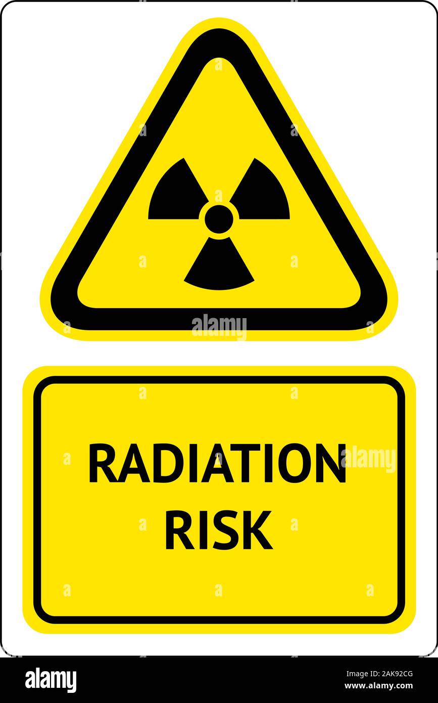 Strahlungsrisiko Zeichen Stock Vektor