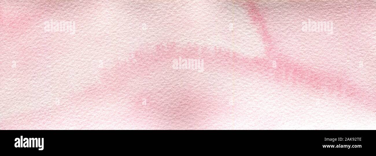 Aquarell rosa Abstrakt Hintergrund, Aquarell Bild mit pinkfarbener Farbverlauf Stockfoto