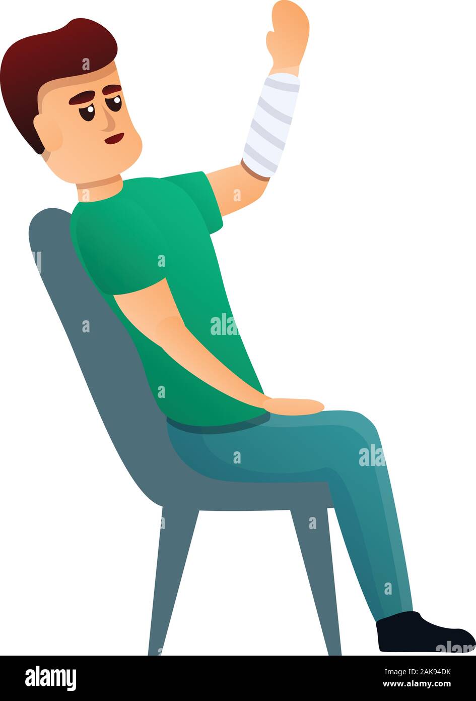 Symbol für Verbandszeug für Handverletzungen. Cartoon von Hand Verletzung  Verband Vektor-Symbol für Web-Design isoliert auf weißem Hintergrund  Stock-Vektorgrafik - Alamy