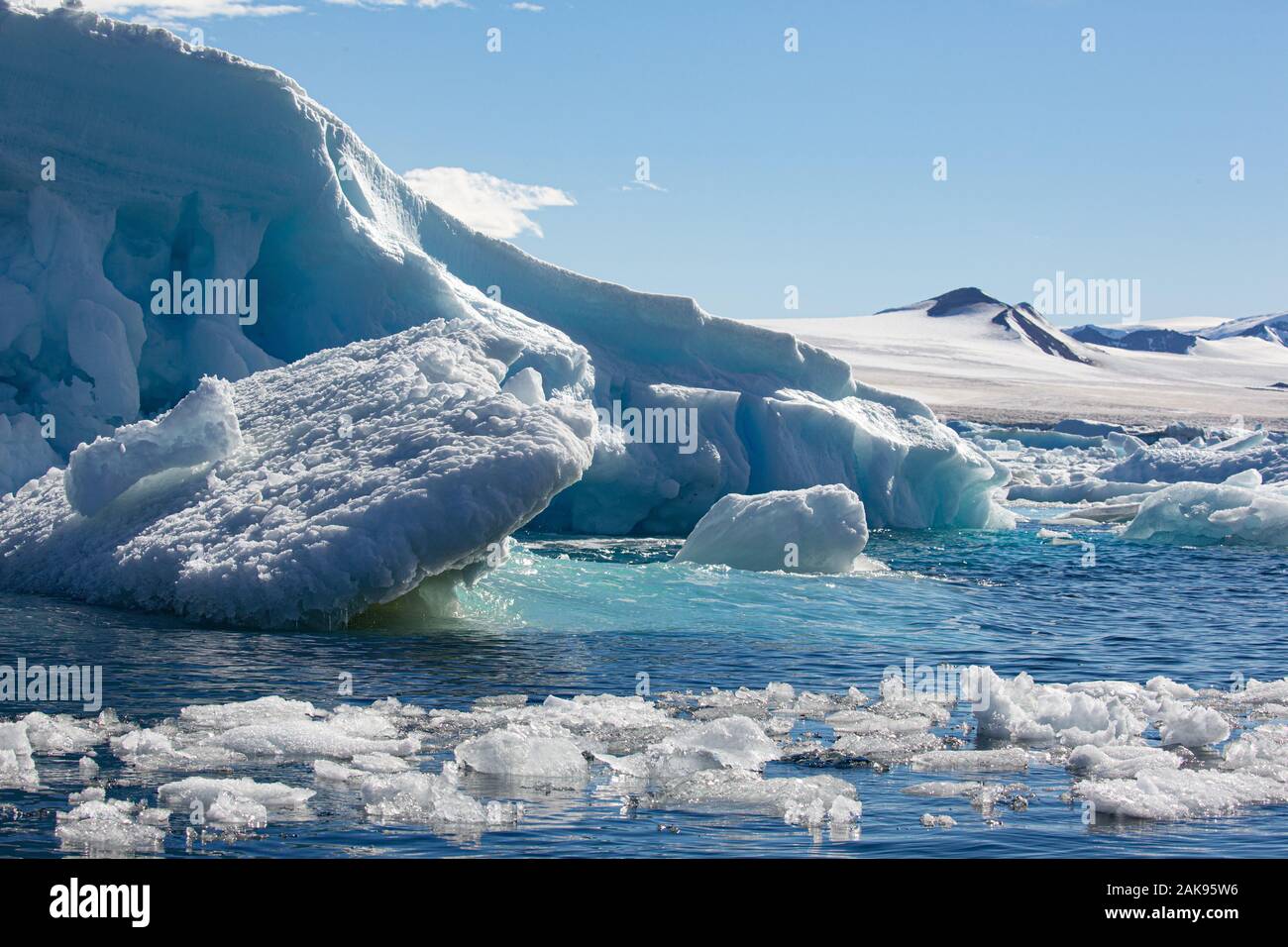 Gletscher in der Antarktis Stockfoto